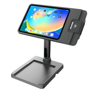 nCLOSE Elite Enclosure for 11" Air w/ Magtek iDynamo6 and QSR Kiosk w Printer Base.