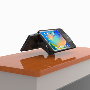 nCLOSE Dual Sided iPad POS + QSR Kiosk w Clear Counter