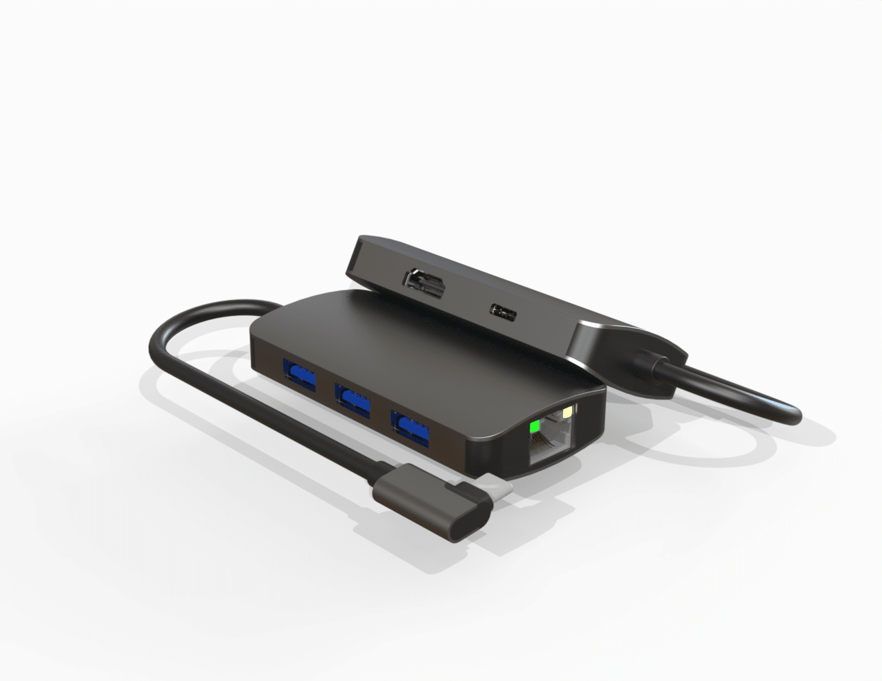 NCLOSE USB C HUB RT20 W HOST CABLE