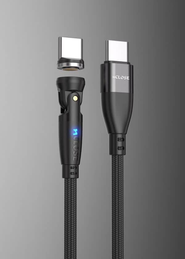 nCLOSE Magnetic USB C Cable 100W PD w/ interchangeable magnetic heads.