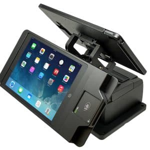 nCLOSE QSRKiosk POS w 10.2 iPad C3X Reader